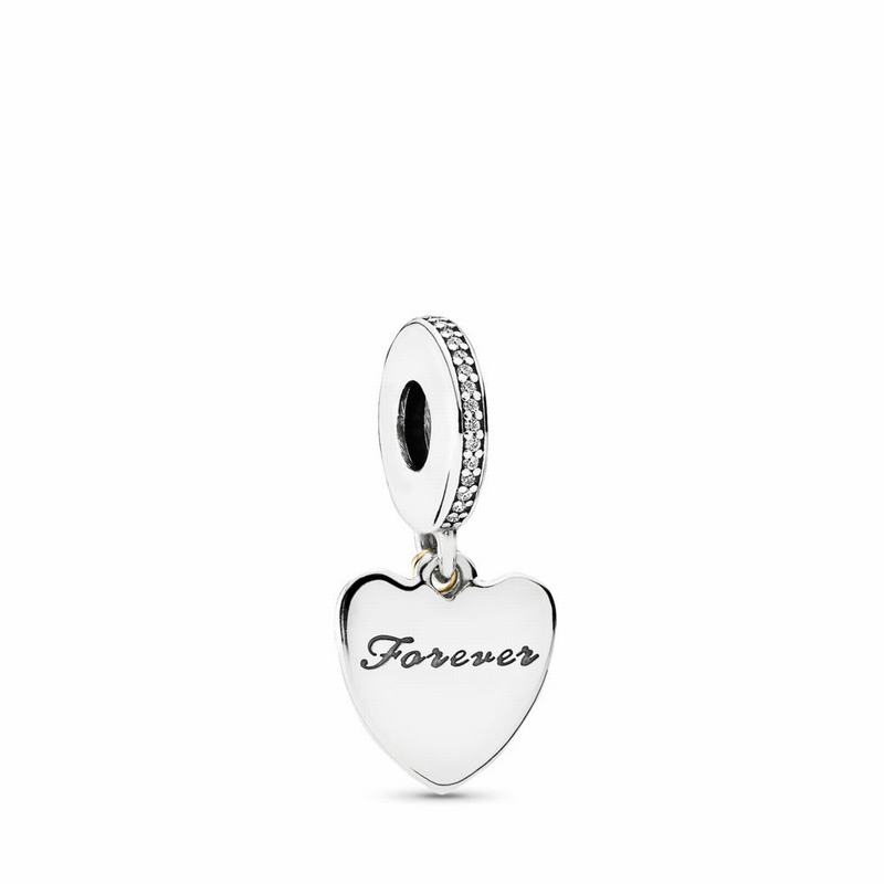 Pandora Australia Love You Forever Dangle Charm - Two Tone | XIGAOJ705